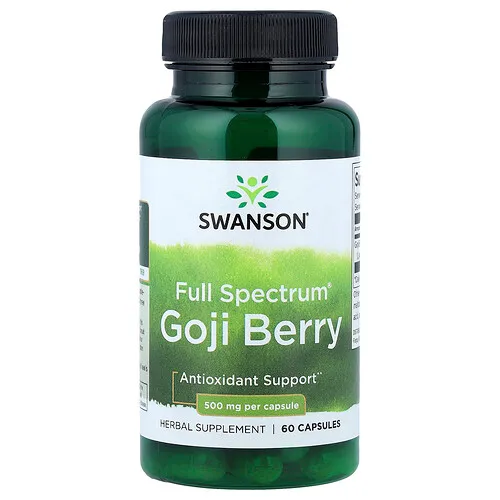 Swanson Vitamins, Full Spectrum®, Baya de goji, 500 mg, 60 cápsulas