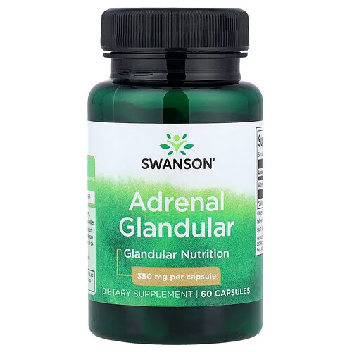 Swanson Vitamins, Suprarrenal, 350 mg, 60 cápsulas