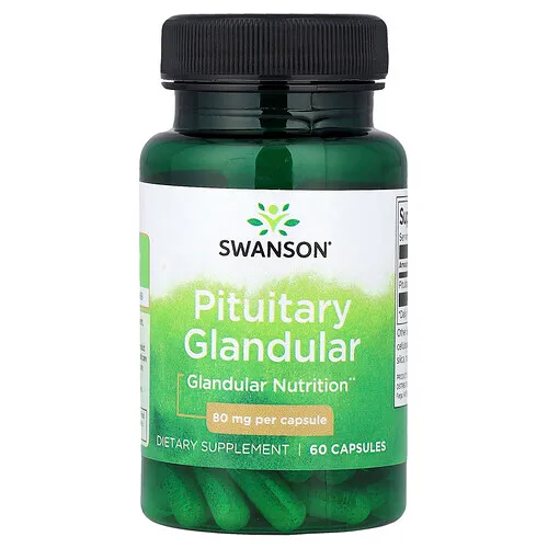 Swanson Vitamins, Glándula pituitaria, 80 mg, 60 cápsulas