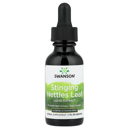 Swanson Vitamins, Extracto líquido de hoja de ortiga mayor, Sin alcohol ni azúcar, 29,6 ml (1 oz. líq.)
