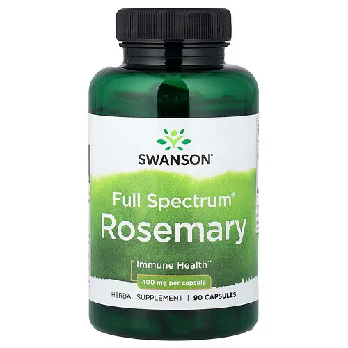 Swanson Vitamins, Romero Full Spectrum®, 400 mg, 90 cápsulas