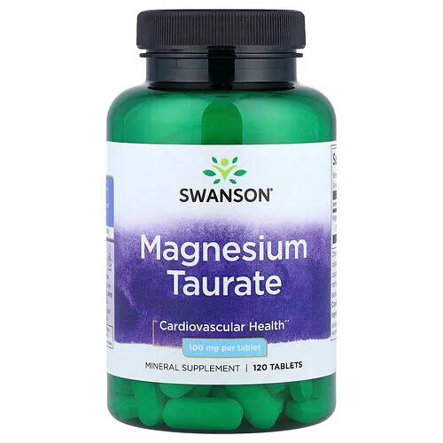 Swanson Vitamins, Taurato de magnesio, 100 mg 120 comprimidos