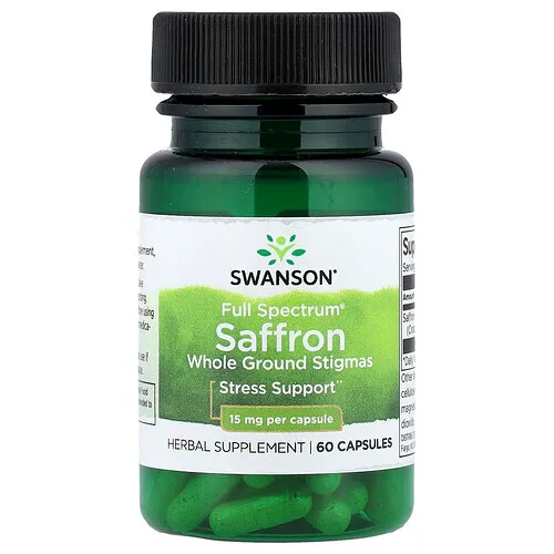 Swanson Vitamins, Full Spectrum®, Azafrán, 15 mg, 60 cápsulas