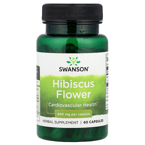 Swanson Vitamins, Flor de hibisco, 400 mg, 60 cápsulas