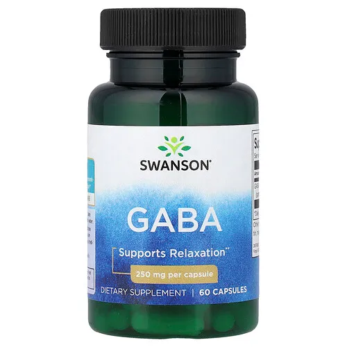 Swanson Vitamins, Gaba, 250 mg, 60 cápsulas