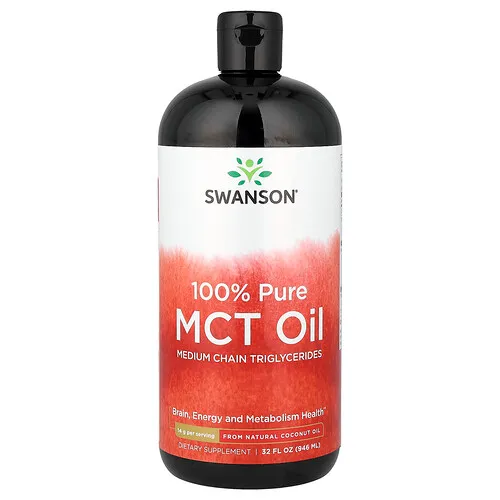 Swanson Vitamins, Aceite de MCT 100 % puro, 946 ml (32 oz. líq.)