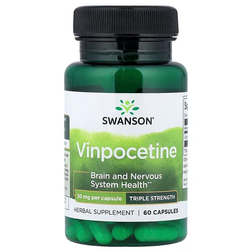Swanson Vitamins, Vinpocetina, 30 mg, 60 cápsulas