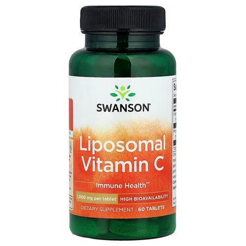Swanson Vitamins, Vitamina C liposomal, 60 comprimidos