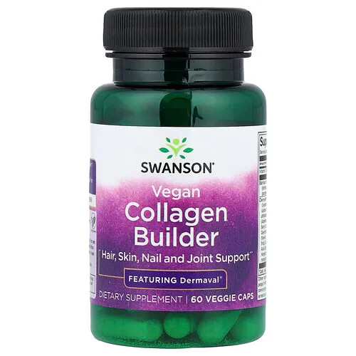 Swanson Vitamins, Constructor de colágeno vegano`` 60 cápsulas vegetales