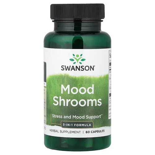 Swanson Vitamins, Hongos que favorecen el estado de ánimo, 60 cápsulas