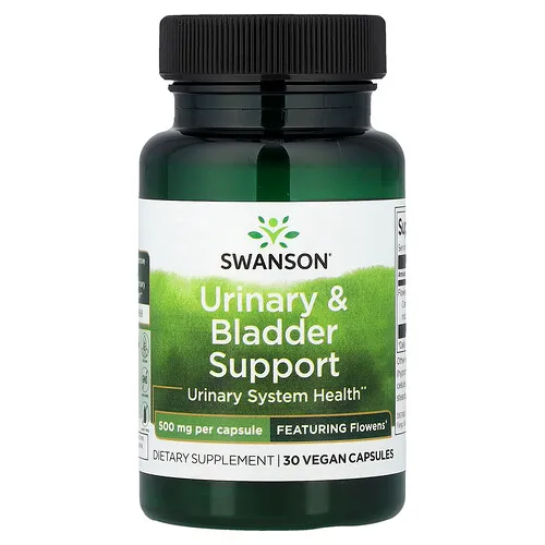 Swanson Vitamins, Refuerzo para la vejiga y las vías urinarias, 500 mg, 30 cápsulas veganas