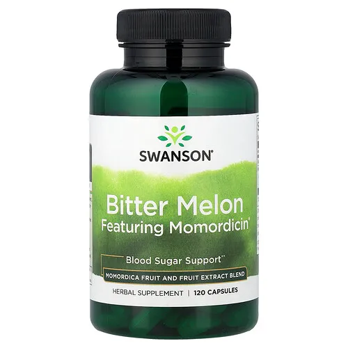 Swanson Vitamins, Melón amargo con Momordicin®, 120 cápsulas