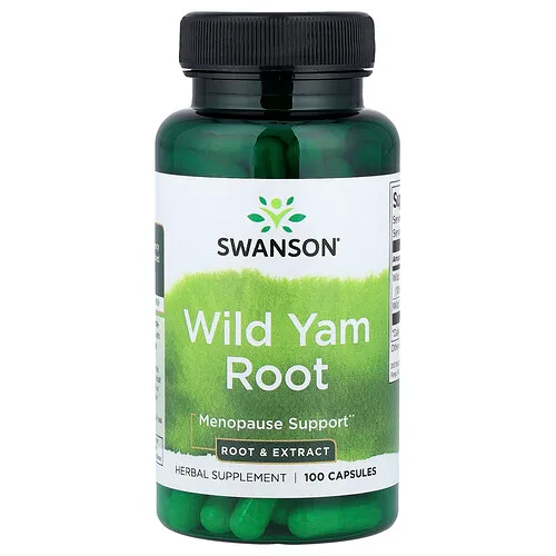 Swanson Vitamins, Raíz de ñame silvestre`` 100 cápsulas