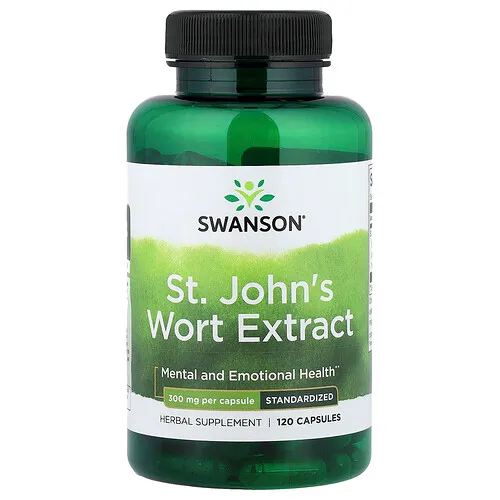 Swanson Vitamins, Extracto de hierba de San Juan, Estandarizado, 300 mg, 120 cápsulas