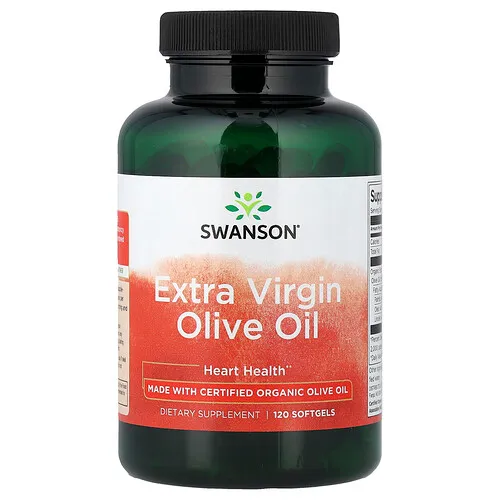 Swanson Vitamins, Aceite de oliva extra virgen, 120 cápsulas blandas (1000 mg por cápsula blanda)