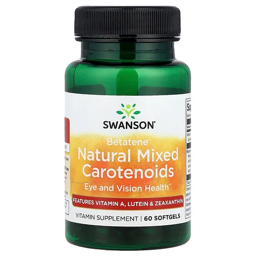 Swanson Vitamins, Carotenoides mixtos naturales Betatene®, 60 cápsulas blandas