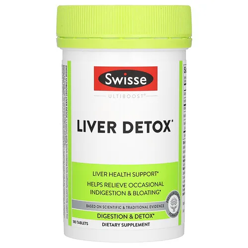 Swisse, Ultiboost, Desintoxicación hepática, 180 comprimidos