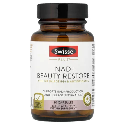 Swisse, NAD y Restaurador de belleza, 30 cápsulas