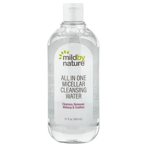Mild By Nature, Agua micelar de limpieza todo en uno, 400 ml (13 oz. líq.)