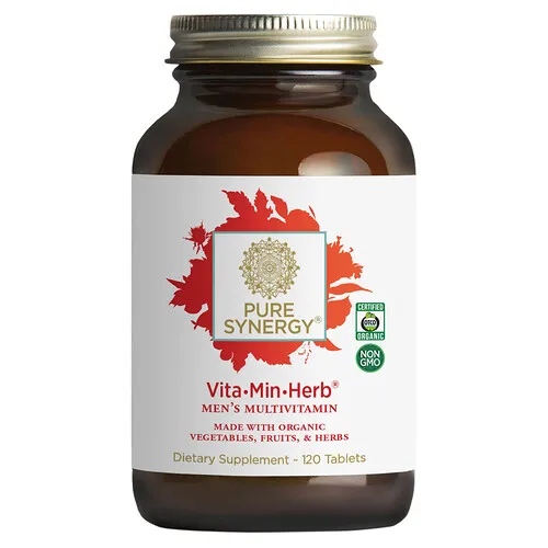 Pure Synergy, Vita-Min-Vitality®, Suplemento multivitamínico para hombres que se toma 2 por día, 60 comprimidos