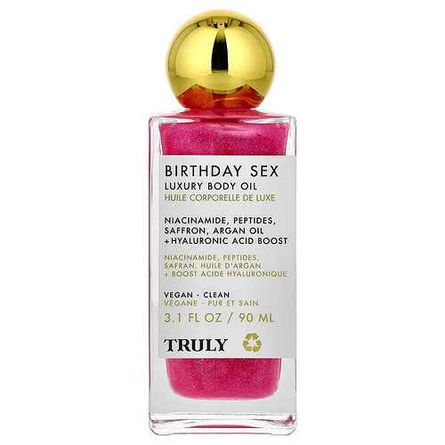 Truly Beauty, Aceite corporal de lujo para Birthday Sex, 90 ml (3,1 oz. líq.)