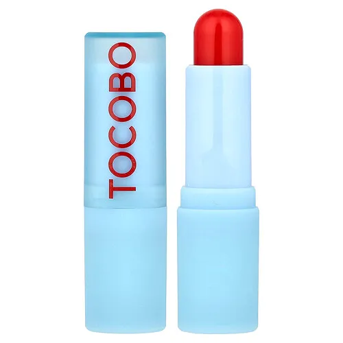 Tocobo, Bálsamo labial con color Glass, 011 Flush Cherry, 3,5 g (0,12 oz)