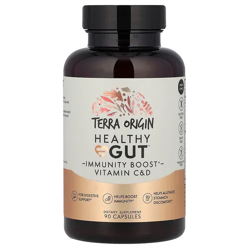 Terra Origin, Healthy Gut™, Refuerzo inmunitario, 90 cápsulas