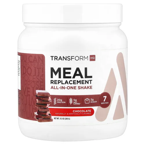 TransformHQ, Batido todo en uno sustituto de las comidas, Chocolate, 266 g (9,5 oz)