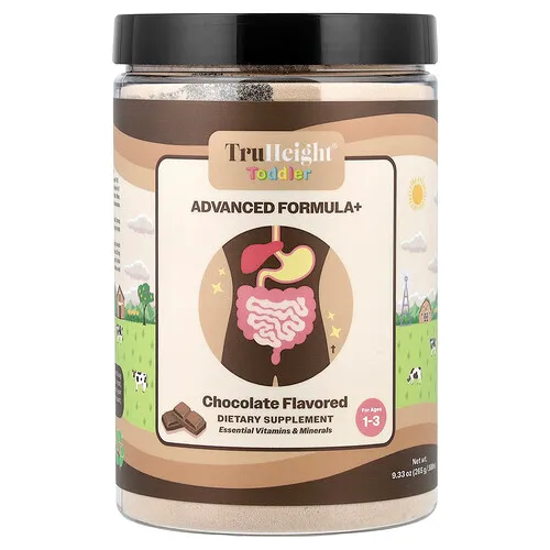 TruHeight, Bebé pequeño, Advanced Formula+, De 1 a 3 años, Chocolate, 265 g (0,58 lb)