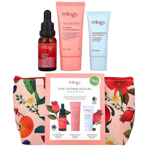 Trilogy, Exclusivo de iHerb®, Bolso de ritual The Icon, set de 4 piezas