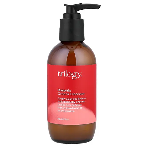 Trilogy, Crema de limpieza con rosa mosqueta, Para todo tipo de piel, 200 ml (6,76 oz. líq.)