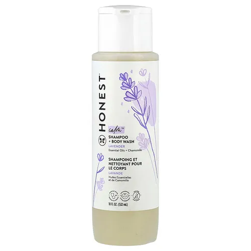 The Honest Company, Calm™, Champú y jabón líquido para el cuerpo, Lavanda, 532 ml (18 oz. líq.)