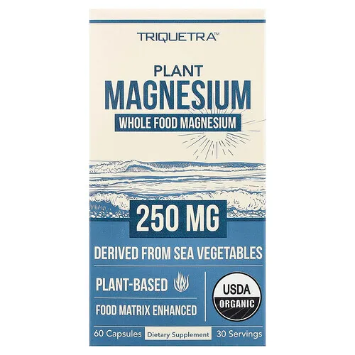 Triquetra Health, Magnesio vegetal, 60 cápsulas