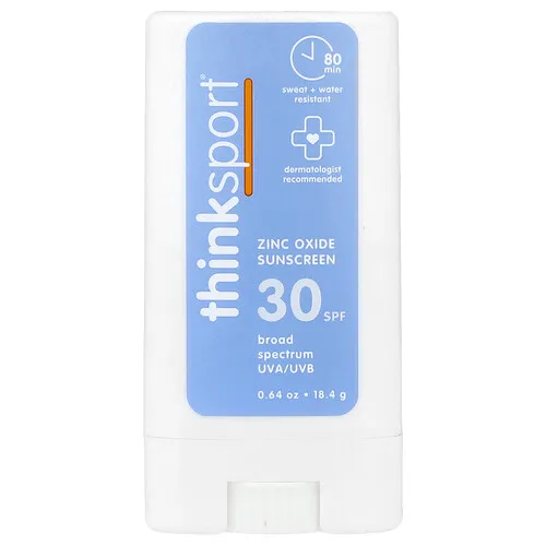 think, Sport, Protector solar en barra, FPS 30, Sin fragancia, 18,4 g (0,64 oz)
