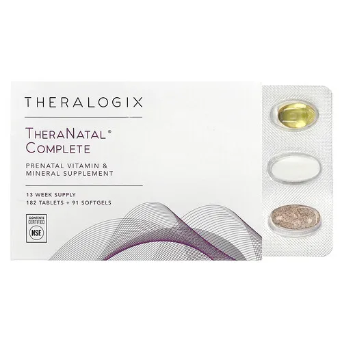 Theralogix, TheraNatal Complete, 182 comprimidos más 91 cápsulas blandas