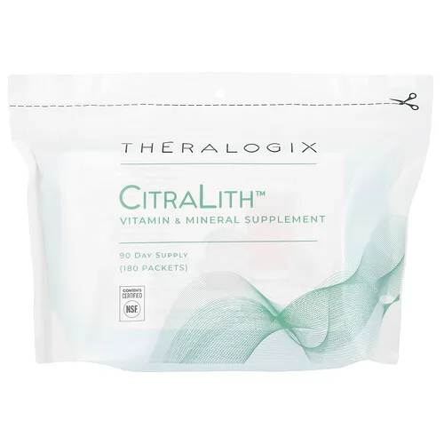 Theralogix, Citralith, Suplemento de vitaminas y minerales, 180 sobres (2,45 g) cada uno