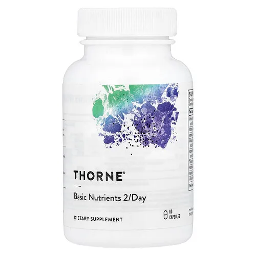 Thorne, Nutrientes básicos, 2 al día, 60 cápsulas