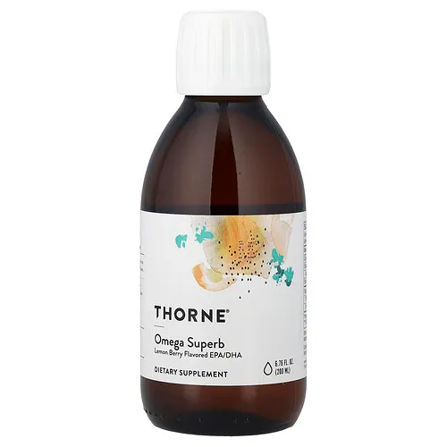 Thorne, Omega Superb, Limón y bayas, 200 ml (6,76 oz. líq.)