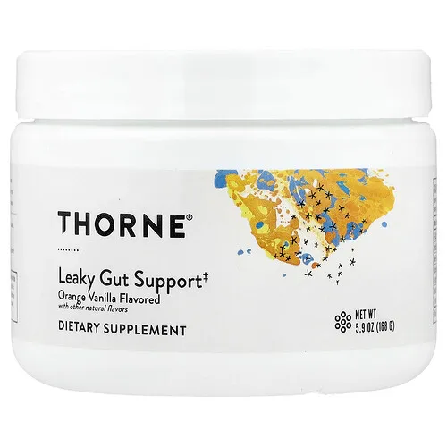 Thorne, Suplemento para favorecer el intestino permeable, Naranja y vainilla, 168 g (5,9 oz)