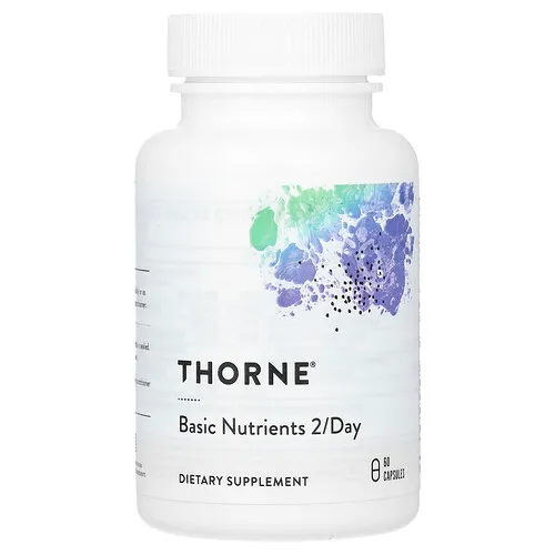 Thorne, Nutrientes básicos, 2 al día, 60 cápsulas