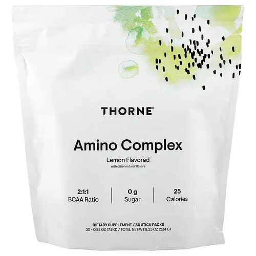 Thorne, Complejo de aminoácidos, Limón, 30 sobres, 7,8 g (0,28 oz) cada uno