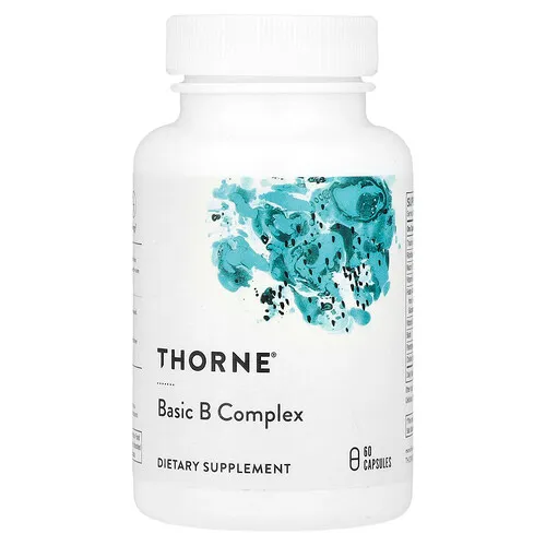 Thorne, Complejo básico de vitaminas B, 60 cápsulas