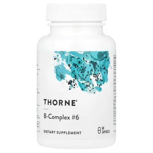 Thorne, Complejo de vitaminas B n.º 6, 60 cápsulas