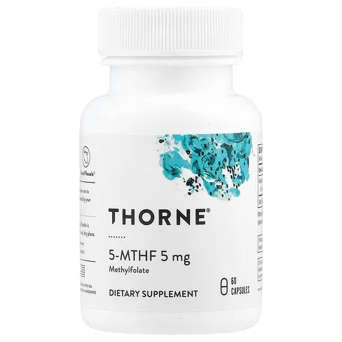 Thorne, 5-MTHF, 5 mg, 60 cápsulas