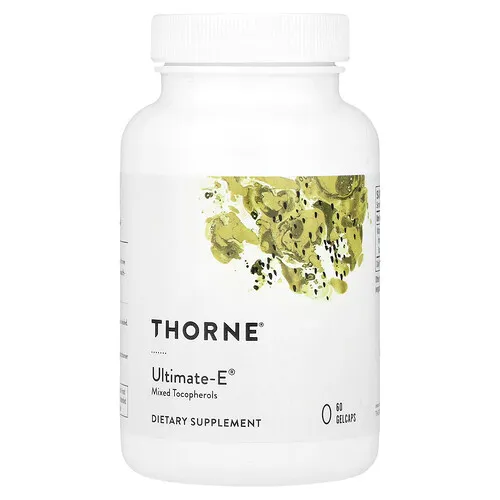 Thorne, Ultimate-E®, Suplemento para favorecer el sistema cardiovascular, 60 cápsulas blandas (335 mg por cápsula)