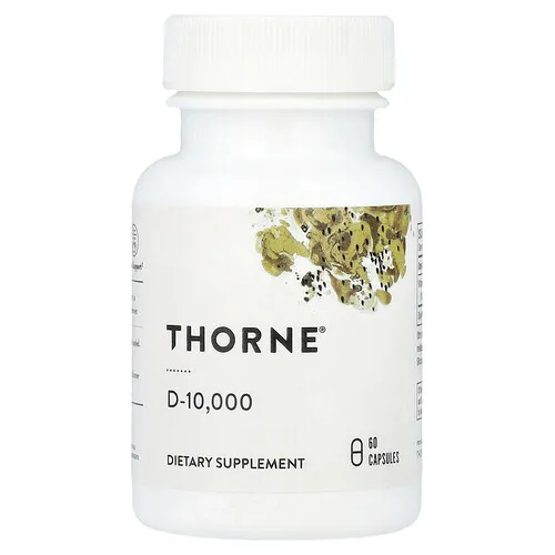 Thorne, D-10.000, Suplemento vitamínico, 60 cápsulas (250 mcg por cápsula)