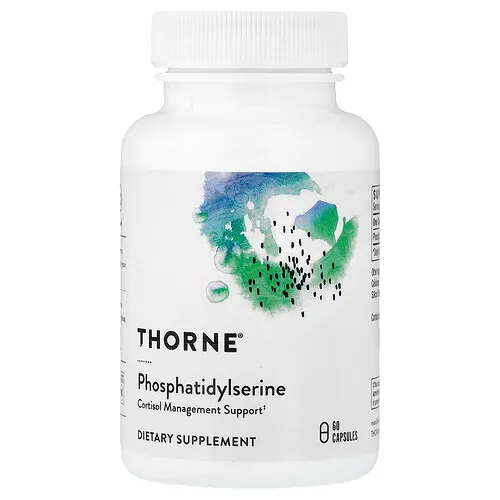 Thorne, Fosfatidilserina, 60 cápsulas (100 mg por cápsula)