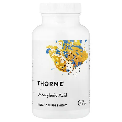 Thorne, Ácido undecilénico, 250 cápsulas blandas (50 mg por cápsula blanda)