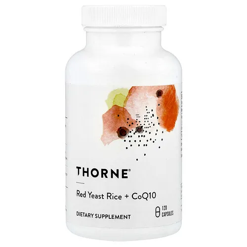 Thorne, Arroz de levadura roja y CoQ10, 120 cápsulas