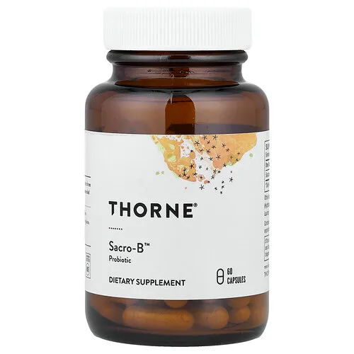 Thorne, Sacro-B™, Suplemento probiótico, 60 cápsulas (250 mg por cápsula)